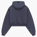 Fear Of God Essentials Women's Heavy Fleece Cropped V-neck Hoodie Marine