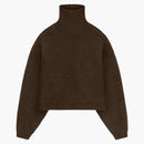 Fear Of God Essentials Women's Heavy Waffle Cropped Turtleneck Brown