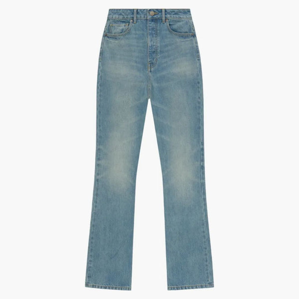 Fear Of God Essentials Womens High Waisted Denim Jean Vintage Blue