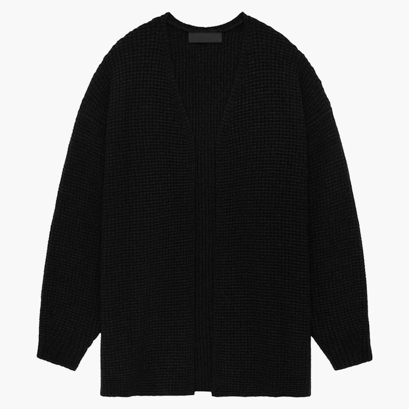 Fear of God Essentials Womens Knit Long Cardigan Black