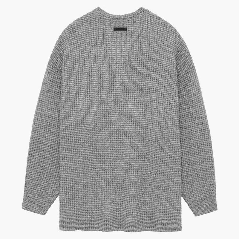 Fear of God Essentials Womens Knit Long Cardigan Dark Heather