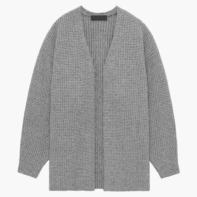Fear of God Essentials Womens Knit Long Cardigan Dark Heather