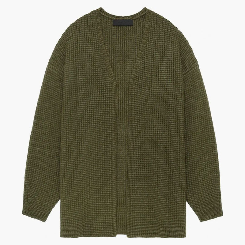 Fear Of God Essentials Womens Knit Long Cardigan Military
