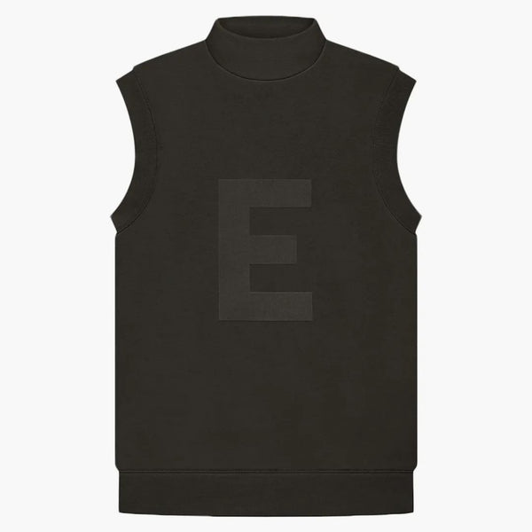 Fear of God Essentials Women's Mockneck Vest Off Black
