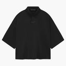 Fear Of God Essentials Womens Pique Cropped Polo Black