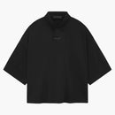 Fear Of God Essentials Women's Pique Cropped Polo (fw24) Black