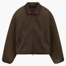 Fear Of God Essentials Women's Satin Nylon Bomber Jacket Brown