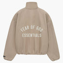 Fear Of God Essentials Women's Textured Nylon Track Jacket Desert Sand