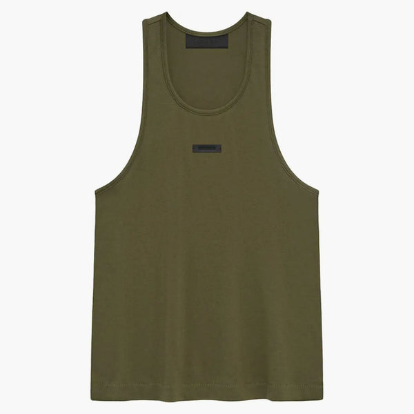 Fear Of God Essentials Womens Tri-blend Tank Top Military