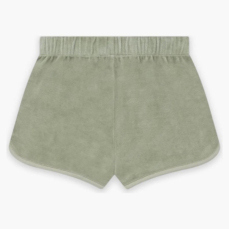 Fear of God Essentials Women's Velour Beach Short Seafoam