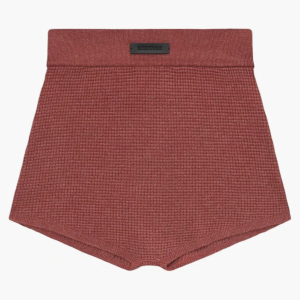 Strach przed Bogiem Essentials Wamens Waffle Boy Short Crimson