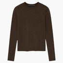 Fear of God Essentials Women's Waffle Fitted Long Sleeve Sweater Brown