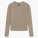 Fear Of God Essentials Women's Waffle Fitted Long Sleeve Sweater Desert Sand