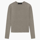 Fear of God Essentials Women's Waffle Fitted Long Sleeve Sweater Heather Gray