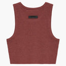 Fear of God Essentials Womens Waffle Sport Tank Crimson