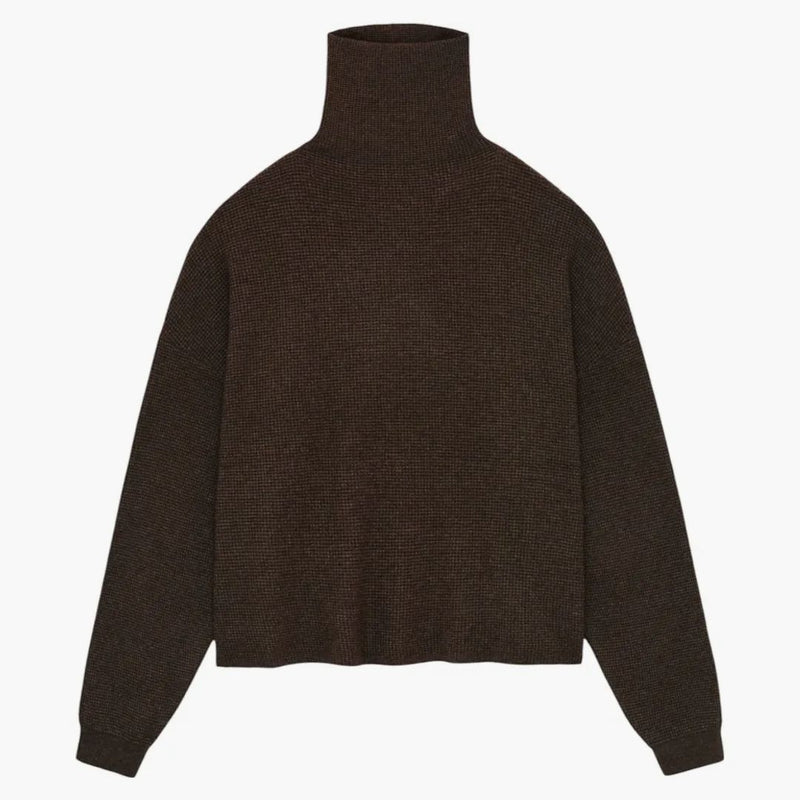 Fear Of God Essentials Women's Waffle Turtleneck Brown