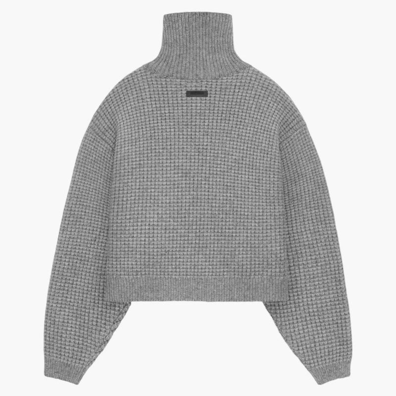 Strach przed Bogiem Essentials Wafel Waffle Turtleck Dark Heather