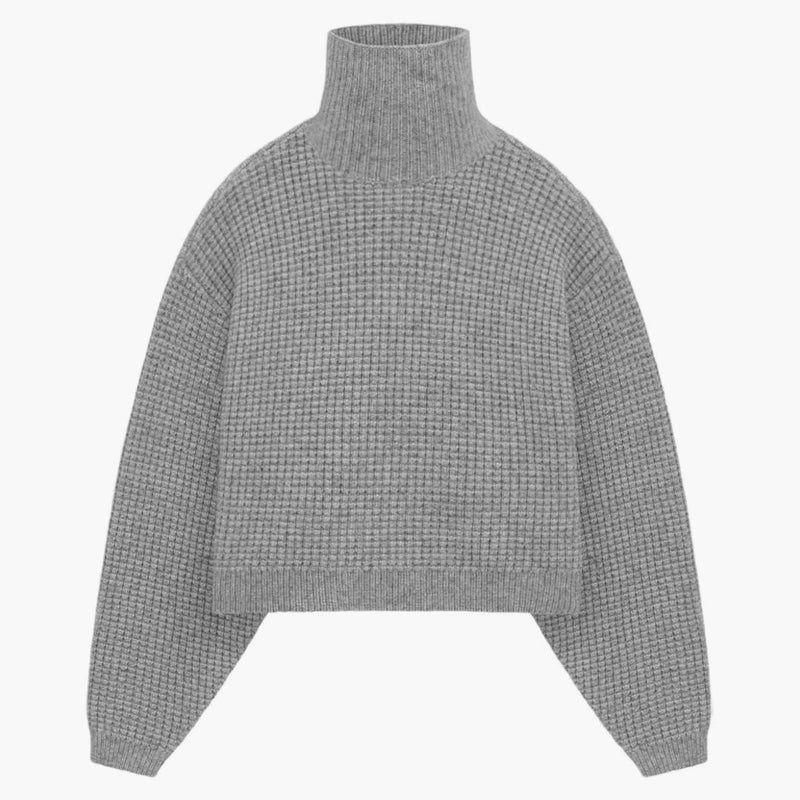 Strach przed Bogiem Essentials Wafel Waffle Turtleck Dark Heather