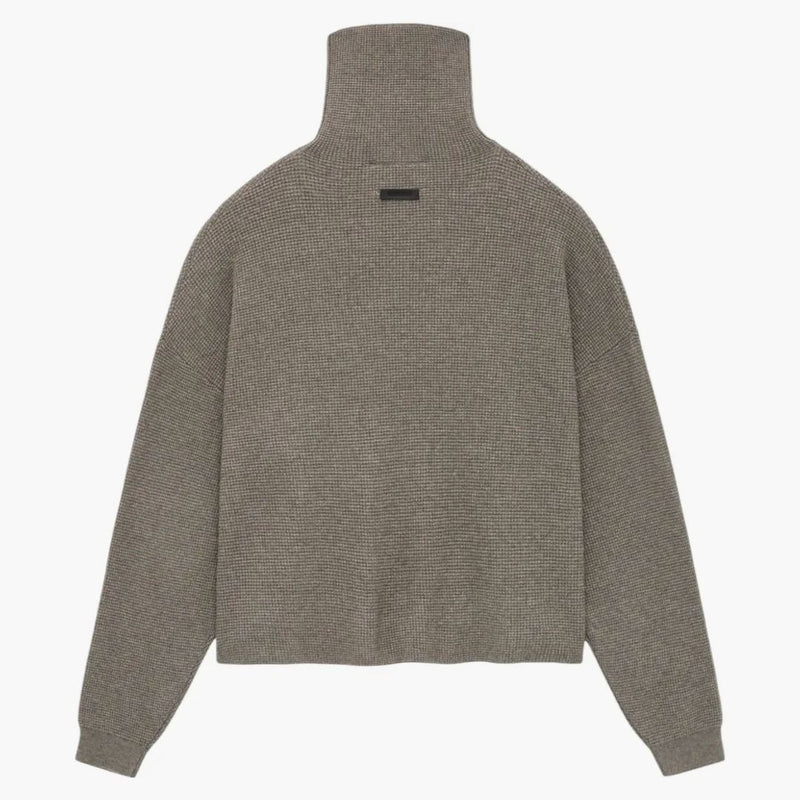 Strach przed Bogiem Essentials Waffle Waffle Turtleneck Heather Grey