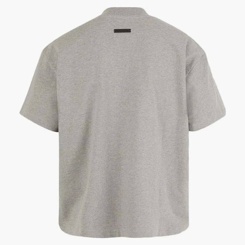 Miedo a Dios Camiseta de algodón de algodón de logotipo eterno gris