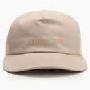 Fear Of God Logo Detailed Baseball Cap Beige