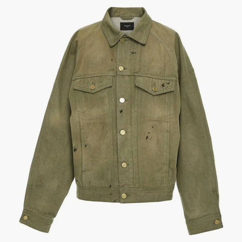 Fear of God Selvedge Denim Trucker Jacket Vintage Gold