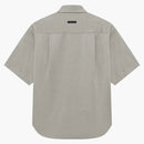 Fear Of God Short Sleeve Oxford Shirt Melange Dove Grey