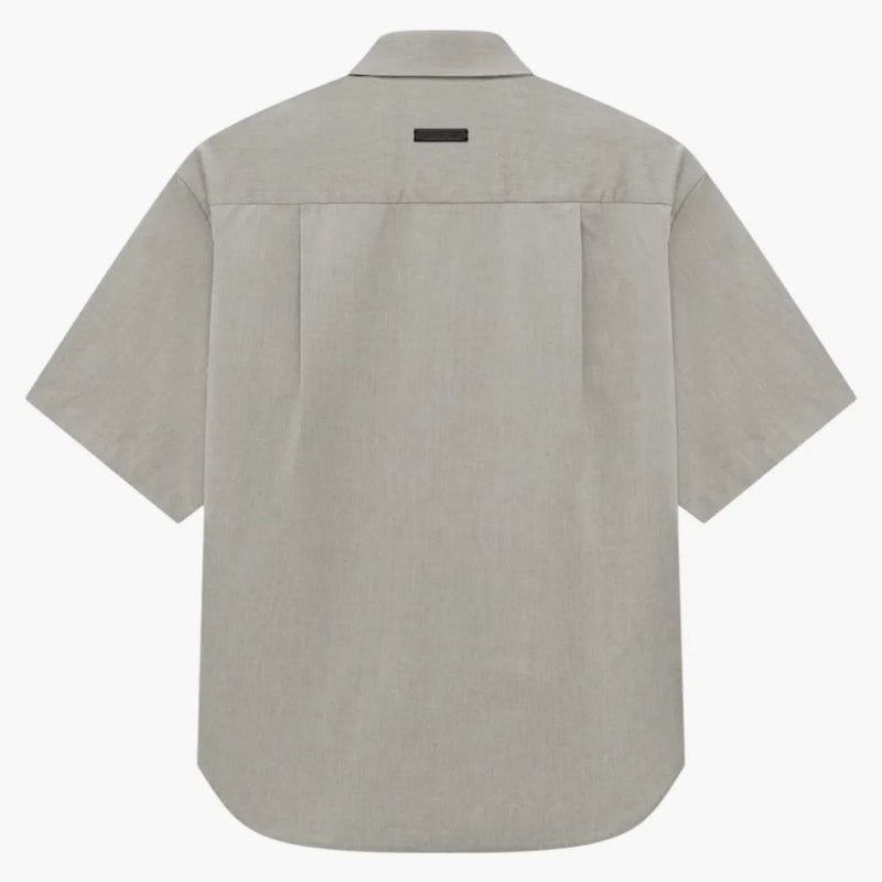 Fear Of God Short Sleeve Oxford Shirt Melange Dove Grey