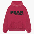 Fear Of God Vintage Fear Is Gone Hoodie Red/black