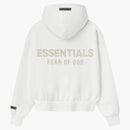 Fear Of God Womens Essentials Classic Hoodie Cloud White
