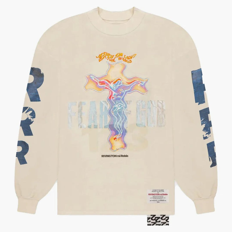 Miedo a Dios X RRR123 LS Camiseta Luz del mundo