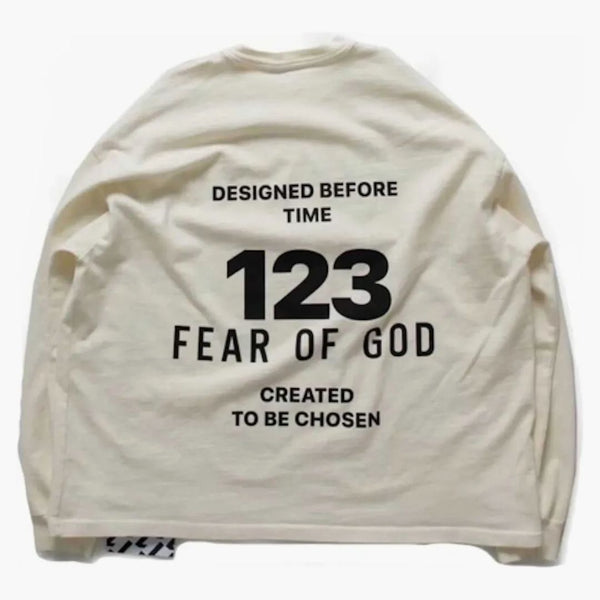 Fear of God X RRR 123 The Witness L/S T-Shirt White