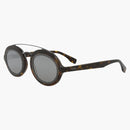 Fendi Aviator Frame Acetate Solglasögon Havanna/Havanna/Silver (FE40094I-52-52C)