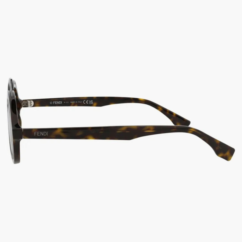 Fendi Aviator-frame Acetate Sunglasses Havana/havana/silver (fe40094i-52-52c)