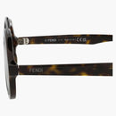 Fendi Aviator Frame Acetate Solglasögon Havanna/Havanna/Silver (FE40094I-52-52C)