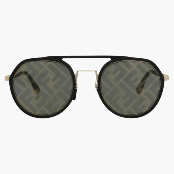 Fendi Aviator solglasögon svart svart rök (FE40040U-51-02C)