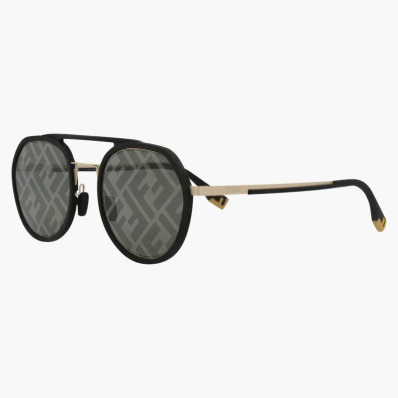 Sluneční brýle Fendi Aviator Black Black Smoke (Fe40040U-51-02C)