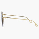 Fendi Aviator Sunglasses Gold Gold (Fe40122u-59-30L)