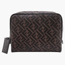Fendi Beauty Case with FF Motif Brown/Black