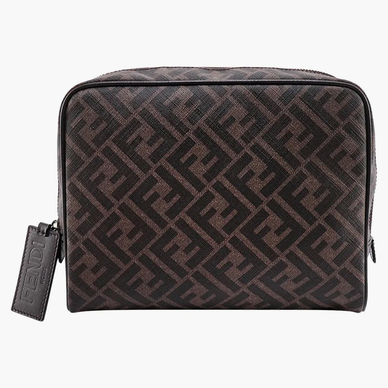 Fendi Beauty Case med FF Motiv Brown/Black