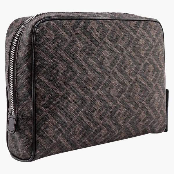 Fendi Beauty Case med FF Motiv Brown/Black