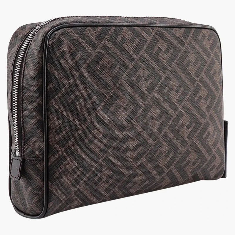 Fendi Beauty Case med FF Motiv Brown/Black