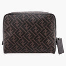 Fendi Beauty Case with FF Motif Brown/Black