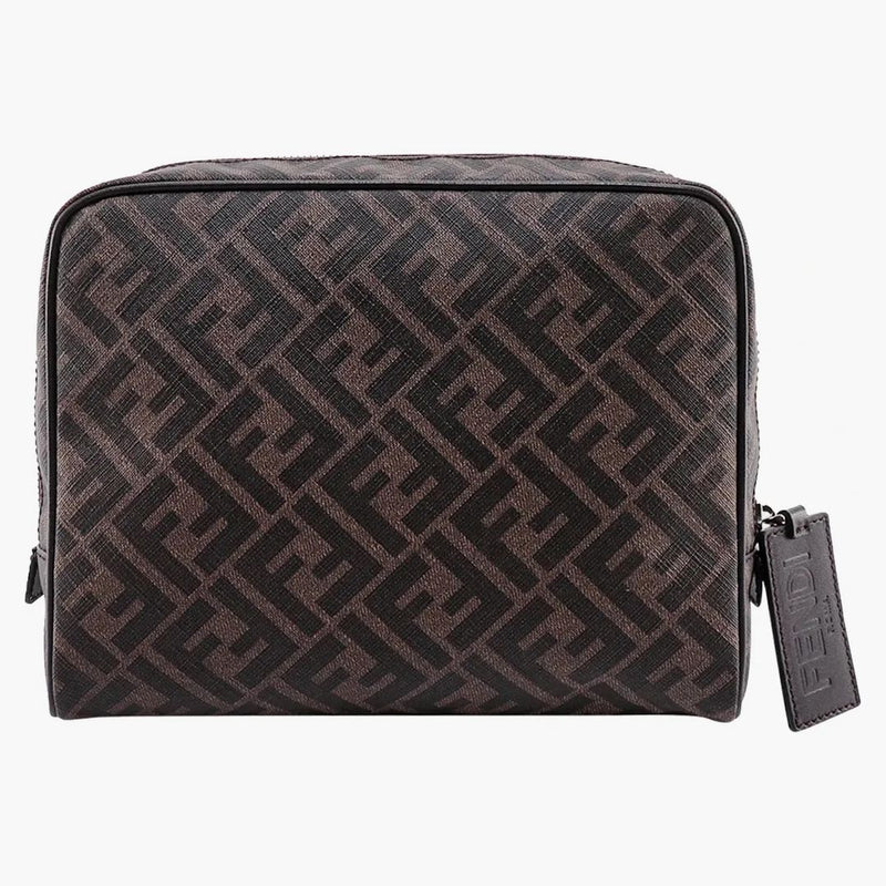 Fendi Beauty Case med FF Motiv Brown/Black