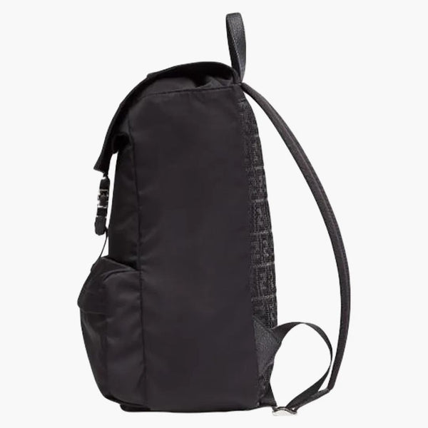Fendi svart nylon ryggsäck svart