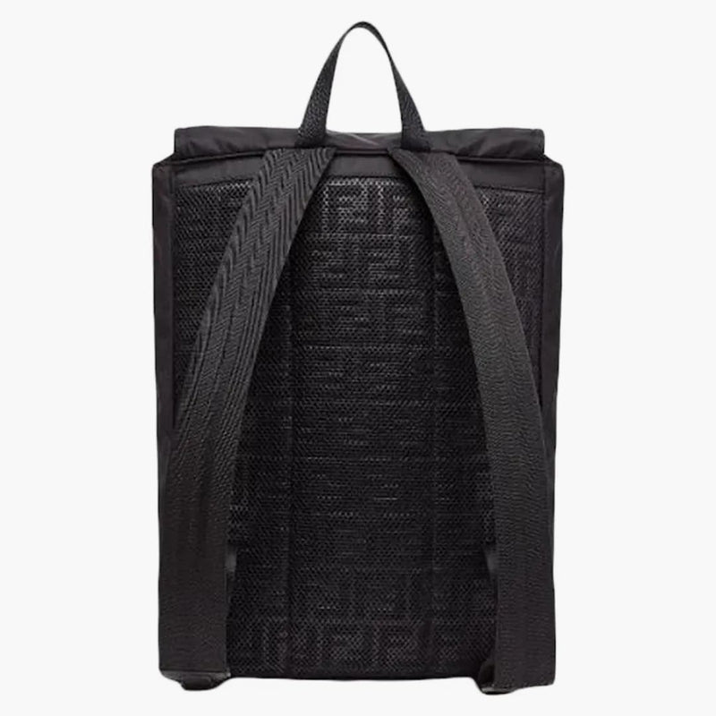 Fendi svart nylon ryggsäck svart