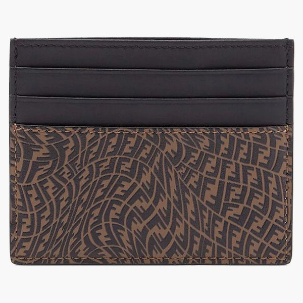 Fendi Card Holder FF Vertigo Brown
