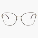 Fendi Cat Eyeglasses Gold Gold Transparent (Fe50007u-56-028)
