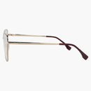 Fendi Cat Eyeglasses Gold Gold Transparent (Fe50007u-56-028)