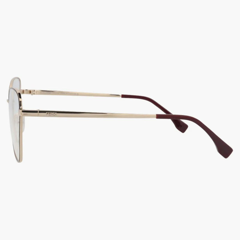 Fendi Cat Eyeglasses Gold Gold Průhledný (Fe50007U-56-028)